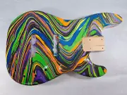 Multicolor Basswood P bass J/J guitar body - fits fender necks J1868