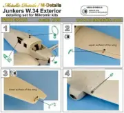 1/48 Metallic Details MDR48126 Junkers W.34. Exterior (MikroMir)