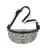 BRIGHTON Wild Cat "Love” Belt Bag in Leopard Print - NWT