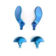 4Pcs Blue Steel Back Paddles Interchangeable Back Button For PS5 Edge Controller
