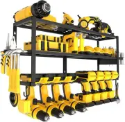 Efficient Tool Storage: Heavy-Duty Wall Mount Organizer with Removable Racks