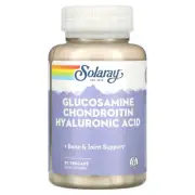 3 X Solaray, Glucosamine Chondroitin Hyaluronic Acid, 90 VegCaps