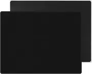 DAWNTREES Glass Mouse Pad, 50x40cm Game and Office Mouse Mat, Suitable for Fast and Precise Control of Various Types of Mice (Black)