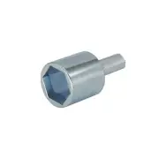 Scissor Jack Socket Drill Adapter Fit for All 3/4" Hex Drive Jacks, Silver