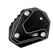 with Logo CL500 Motorcycle Accessories for HO-NDA CL500 CL 500 2023 CNC Aluminum Kickstand Foot Side Stand Enlarger Pad Extended Tripod(Black)
