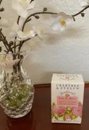 NEW IN BOX CRABTREE & EVELYN ROSE WATER BAR SOAP 3.5 OZ.