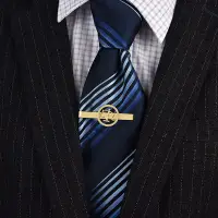 在飛比找Yahoo!奇摩拍賣優惠-領帶夾 男士 天秤星座徽章法官律師公正公平男士胸針袖扣領帶夾