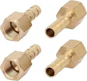 uxcell 1/8BSP Female Thread 6mm Hose Barb Tubing Fitting Coupler Connector Adapter 4pcs