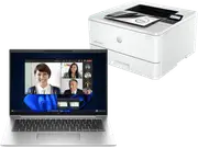 HP EliteBook 830 13 inch G11 Notebook PC, Silver + HP LaserJet Pro 4001dn Printer