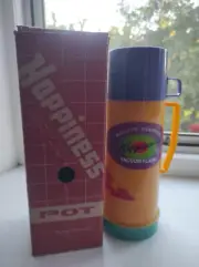 Thermos Happiness plastic with a glass flask vintage 1965-1975