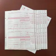 2013 1099-MISC Tax Forms (7 Sheets, 14 Forms) + 2 IRS 1096 Transmittal Forms