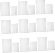 LOPUNER 40pcs Book Covers for Textbooks and Notebooks Clear Book Protection Film Easy to Apply and Transport for Classroom and Library Use