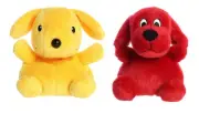 Aurora Storybook Pups Plush Bundle, 4" Spot the Dog and 4" Clifford the Red Dog