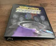 2000 SKYBOX STAR TREK THE NEXT GENERATION PROFILES BINDER ALBUM