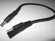 DC Connector to Portable Battery Charger Solar Panel Sae Car motorcycle Jetski