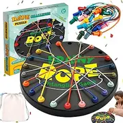lankai Rope Challenge Game, Twisted Rope Puzzle Game, Colourful Twisted Rope Sorting Puzzle Game, Logic Puzzle Board Game, Family Games for Children and Adults, for Leisure Play