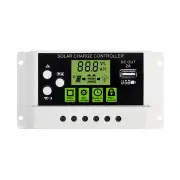 10A 12V/24V Pwm Solar Panel Charge Controller Li-Ion and Lead Acid Battery Charger Usb Lcd Display