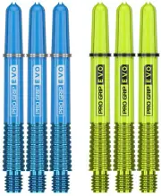 2 Sets Target Pro Grip Evo Short Dart Shafts – Ships w/ Tracking – Blue Green