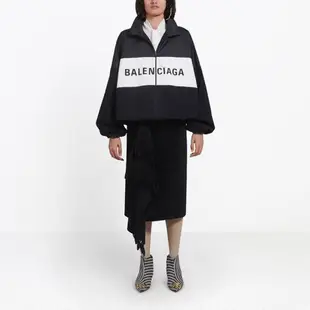 Balenciaga巴黎世家牛仔拼接logo外套42碼