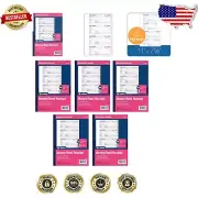Multipurpose 3-Part Carbonless Receipt Book - 500 Sets Total for Record-Keeping