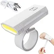 Wrist Flashlight | Portable Running Flashlights - LED Wristband USB Charging Night Fishing Torch 3 Color Dimmable Flashlight for Outdoor Night Cycling
