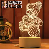 在飛比找PChome24h購物優惠-Fit Vitae羋恬家居 USB充電 3D造型LED小夜燈