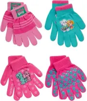 Nickelodeon Girls Paw Patrol 4 Pack Mitten or Glove Set, Toddlers/ Little Girls