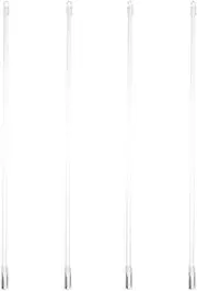 DOITOOL 18 Inches Blind Wand 4pcs- Clear Window Blind Tilt Wand for Venetian Blinds- Plastic Vertical Blind Wand Control Replacement for Door Blinds Wood Blinds Rv Blinds