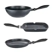 Baccarat STONE Non Stick Grill, Wok & Frypan Tri Pack 28cm - Robins Kitchen