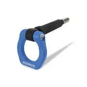 FOR 2018-2019 SUBARU STI 2018-2021 WRX MISHIMOTO FRONT TUG TOW HOOK BLUE / BLACK