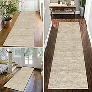 Rug Runner for Bedroom Living Room, 2 x 6ft Beige Long Hallway Carpet Runner Rug Modern Indoor Area Rug for Soft Nursery Room Home Decorative Corridor (Size : 2ft×4.9ft/60×150cm)