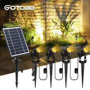 1 to 4 Rgb Outdoor Solar Landscape Light Led Ip65 Waterproof Solar Lamp