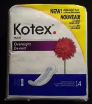 Vintage 2004-08 Kotex Overnight Big Maxi Pads 4 Sealed Packs - One Time Price!
