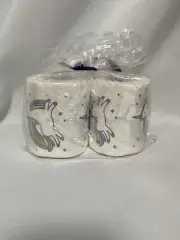 Unicorn Toilet Paper, White Elephant Gift, Potty Training, 2 Pack Small Rolls
