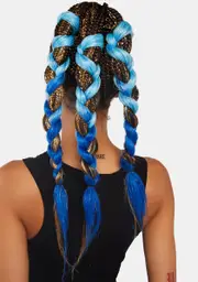 [Neva Nude] Blue Jumbo Braid With Tinsel