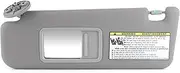 Gray Driver Left Sun Visor with Mirror 743203D050E0 Compatible with 0507 Made of Quality ABS Material for A Fit and Durable Use
