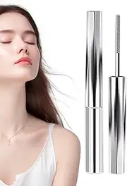 Fellflying Iron Wand Mascara - Metal Waterproof Curling Iron Mascara - Long-Stay Eye Lash Curlers Makeup For Lightweight Volumizing, Incredible Lash Length
