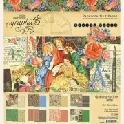 GRAPHIC 45 "LITTLE WOMEN" 8X8 PAPER PAD SISTERS FAMILY RETIRED SCRAPJACK'S PL