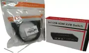 HDMI KVM Switch HDMI 1080p with cables & USB ports