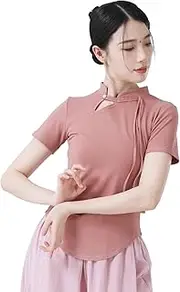 [Angcoco] Women's Chinese Traditional Mandarin Collar Long Sleeved Tops