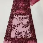 Premium Dacron Sequins Net Lace Fabric in Rich and Eye catching Colors