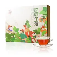 在飛比找momo購物網優惠-【青玉牛蒡茶】文創風原味牛蒡茶包x1盒(3gx60包/盒)