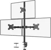 Triple Monitor Stand Fully Adjustable Three Monitor Desk Mount Fits 3 Screens