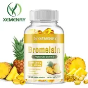 Bromelain Capsules 500mg - Bloating Relief, Immune Health, Joints Skin Health