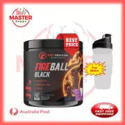 Red Dragon Nutritionals Fireball Black Thermogenic 40 Serves Fat Burner+ Shaker