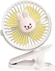 Stroller Clip Fan - Children's Electric Sleeping Fan | Built-in Energy-Saving Battery Ventilation Tool for Cribs, Bedsides, Car Seats, and Student Beds