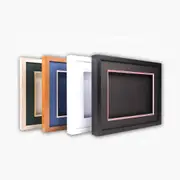 3-D, Deep shadow box frame, 14x18", 16x20" size, Oak, White, Black, Teak,with to