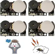4 Pack Annoyatron Random Noise Maker, Annoyatron 3.0 CricketNoise Maker Prank, Hidden Pranks Beeping Several Months, Funny Office Pranks for Coworkers for Adults (Black)