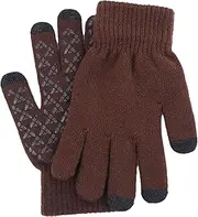 [JSGHGDF] Soft Warm Gloves Gloves Knitting Touch Screens Full Finger Gloves Outdoor Sport Running Gloves for Men Teens