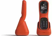 Telstra Colombo Telephone Cordless Phone, Coral Red